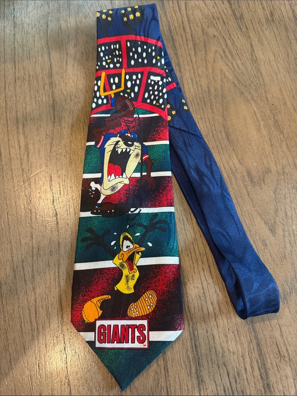 Vintage Molto Looney Toons Football Giants 1993 Neck Tie